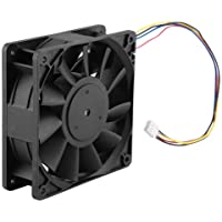 12V 4.8A Ventilador De Escape Ruido Bajo Alto Flujo De Aire Industrial Ventilador Con Línea De 35Cm Un Solo Paquete…